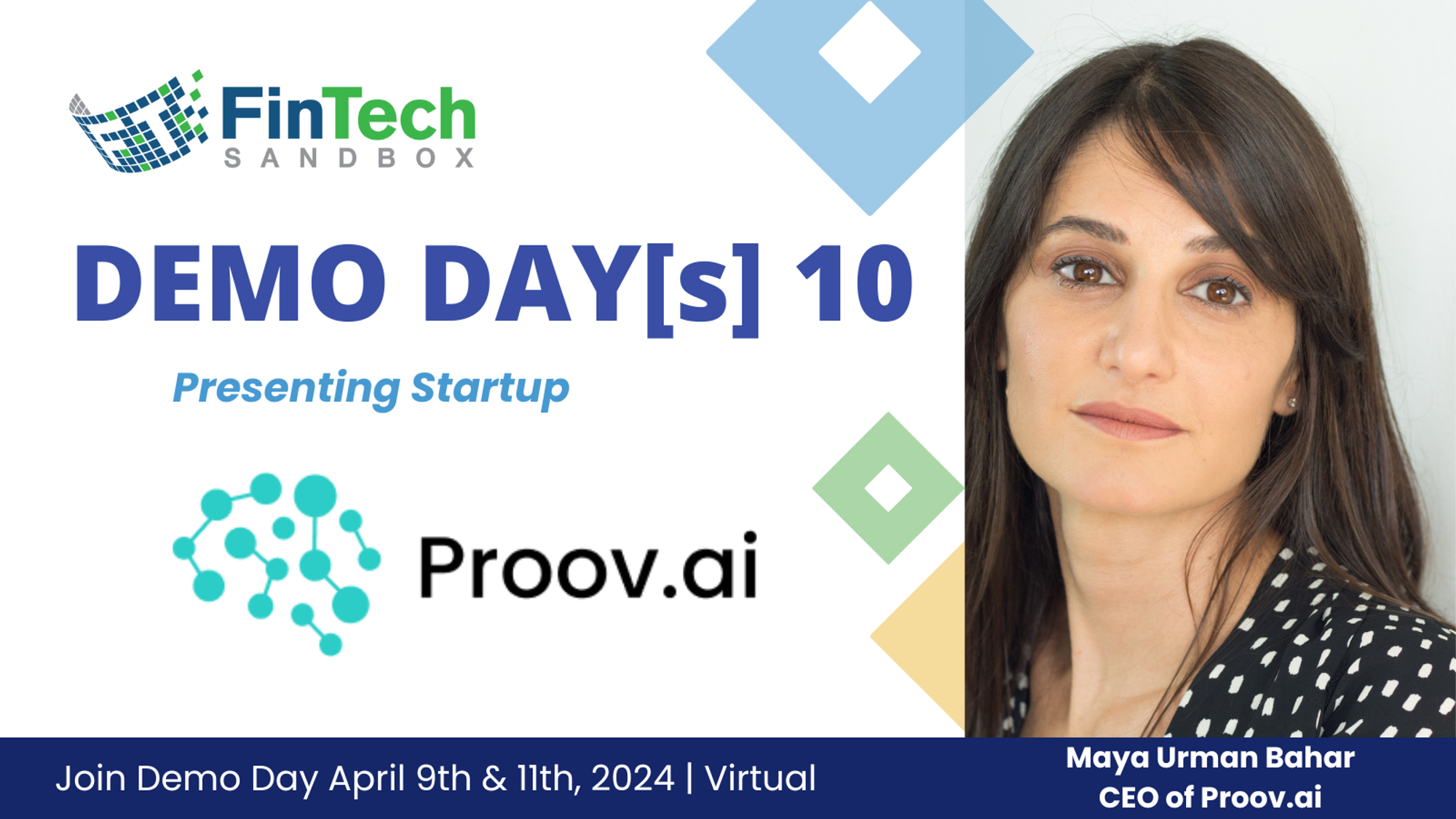 Maya Urman Bahar is Co-Founder & CEO of Tel Aviv based Proov.ai, which is bridging the gap between data science and compliance teams, Proov.ai disrupts fintech regulation with automated model validation, revolutionizing Model Risk Management for banks.